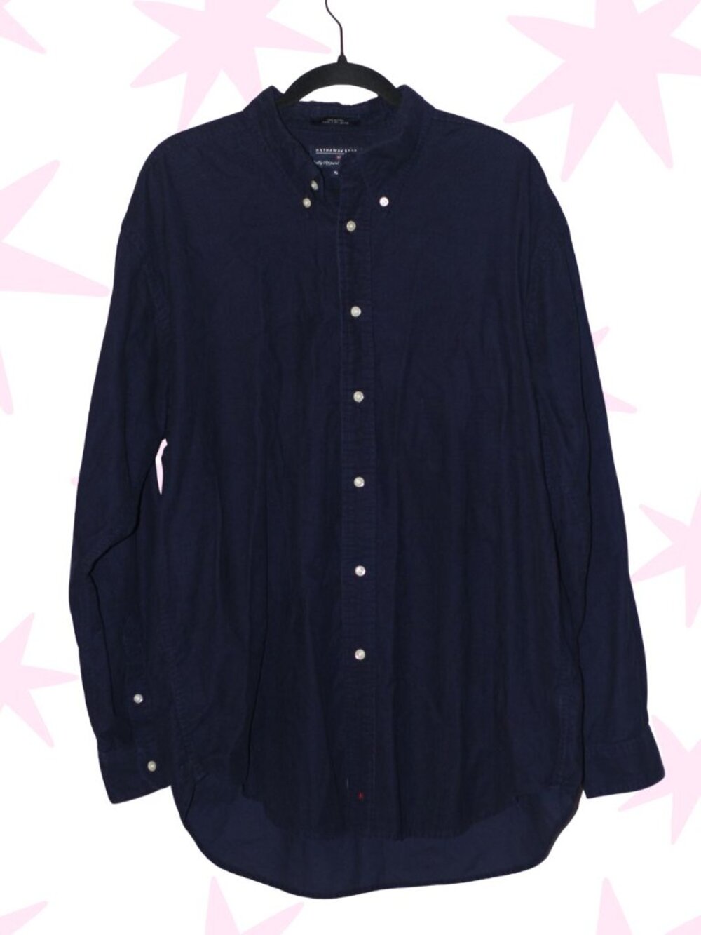 Hathaway Sport 100% cotton corduroy button up shirt XL